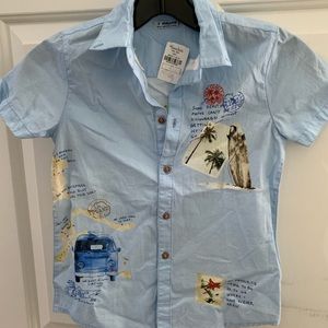 Boys mayoral button down tee size 6
